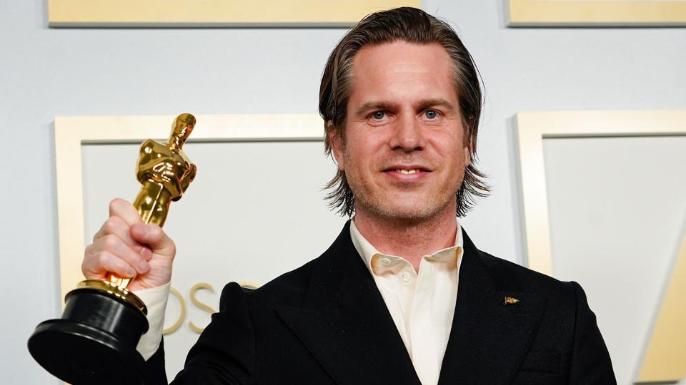 Danske Mikkel E.G. Nielsen modtog i 2021 en Oscar i kategorien Bedste Klipning for filmen "Sound of Metal". <i>Pool/Reuters</i>