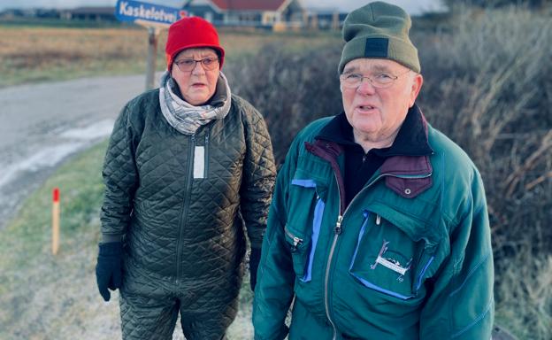Alice og Tage Klim kæmper for at undgå en affaldsstation klos op af deres grund <i>Foto: Jakob Gammelgaard </i>