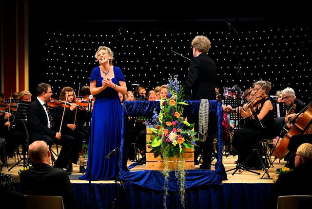 Fra koncerten i 2020 med sopranen Susanne Elmark som solist foran Orkester Midtvest. Arkiv.