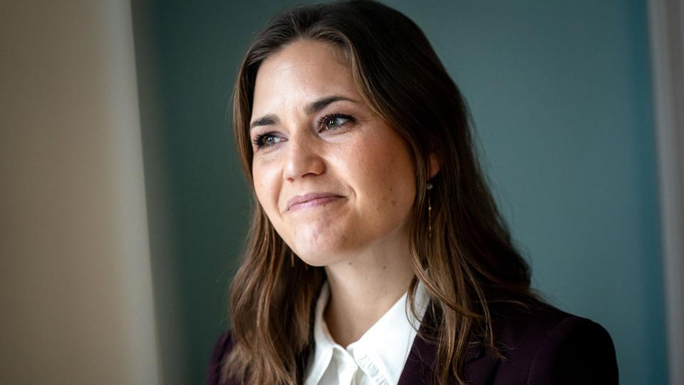 Siden december har Marie Bjerre (V) siddet for bordenden i det nyoprettede Digitaliserings- og Ligestillingsministeriet. <i>Ida Marie Odgaard/Ritzau Scanpix</i>