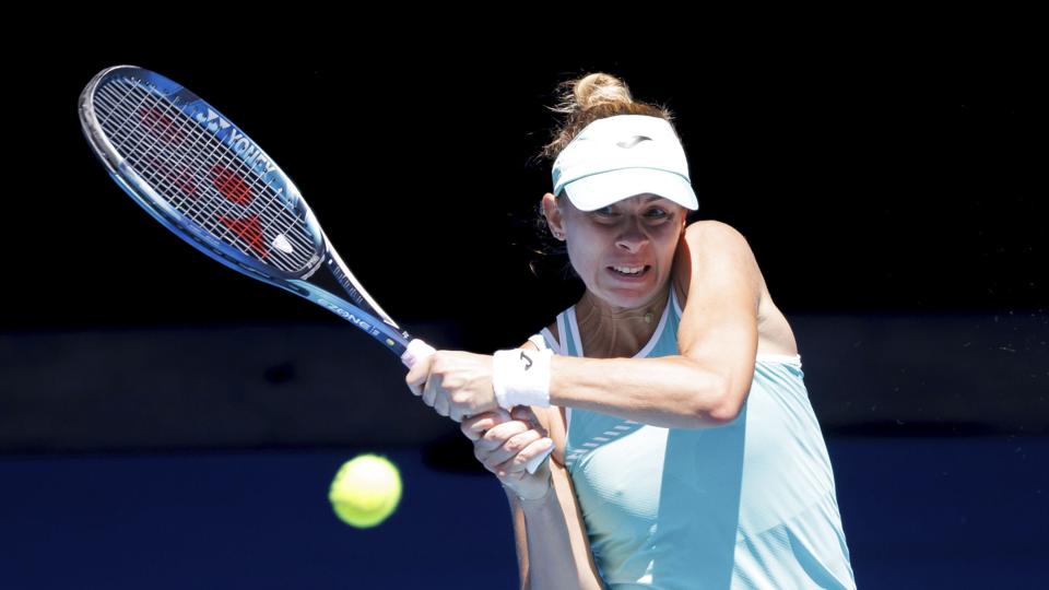 Magda Linette er på vej mod et af karrierens største resultater i Melbourne. <i>Sydney Low/Ritzau Scanpix</i>