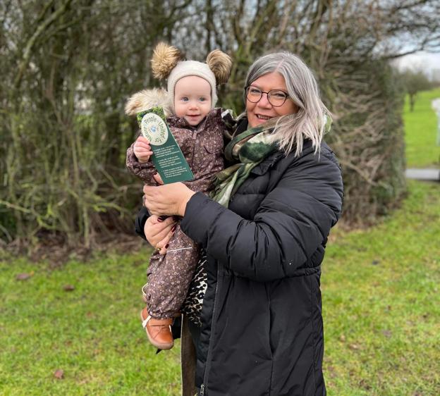 Lise Heidelbach ønsker at gøre en forskel for jordkloden, så der skabes en bedre verden for kommende generationer - blandt andre Lise's barnebarn, Selma. <i>Privatfoto</i>