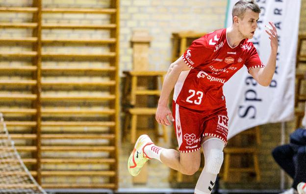 Buster Juul skånede ikke sig selv mod Elitesport Vendsyssel, og nu øjner han liga-genstarten mod GOG 4. februar. <i>Foto: Torben Hansen</i>