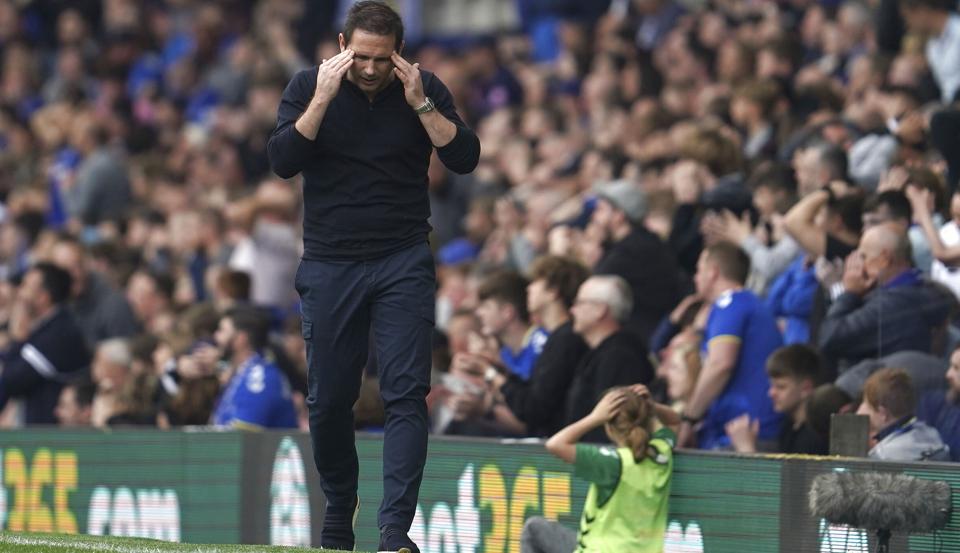 Everton oplyser, at det er den seneste tids resultater, som har været afgørende for beslutningen om at afbryde samarbejdet, et år før Frank Lampards kontrakt udløb. (Arkivfoto). <i>Jon Super/Ritzau Scanpix</i>