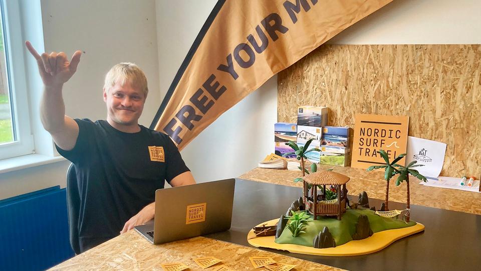 Rasmus Simonsen er partner og projektleder i Vestkyst Adventures, som arrangerer oplevelser for skoler og institutioner, virksomheder og familier med afsæt i bølger og natur i Thy <i>Privatfoto</i>