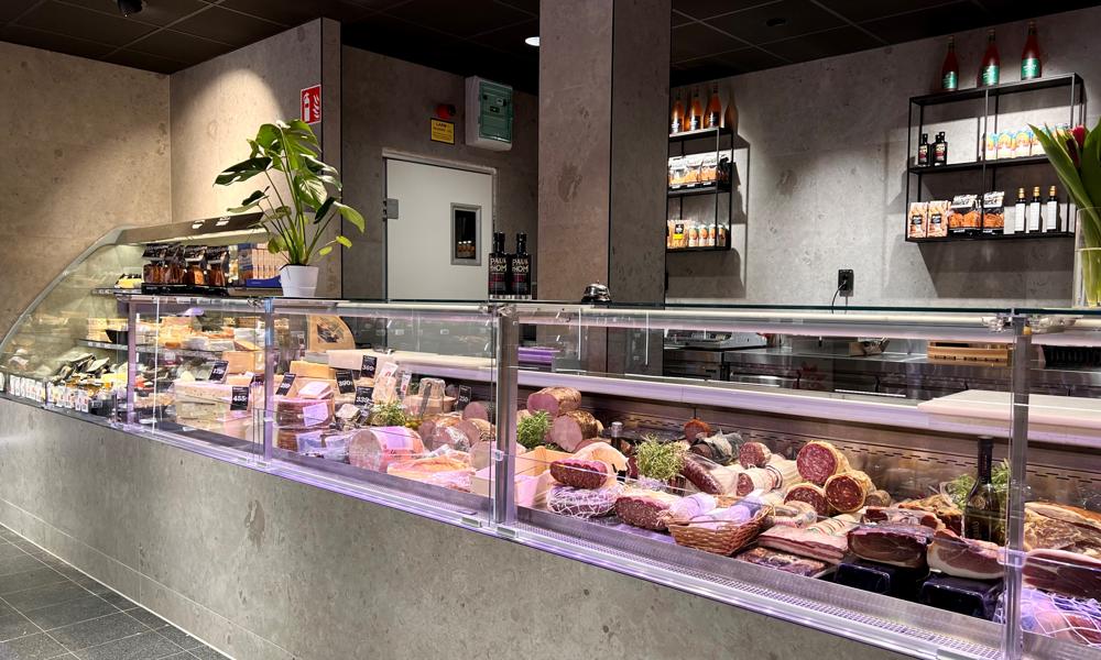 Den nya delidisken på ombyggda Hemköp Linnégatan i Göteborg. Den nya delidisken på ombyggda Hemköp Linnégatan i Göteborg.
