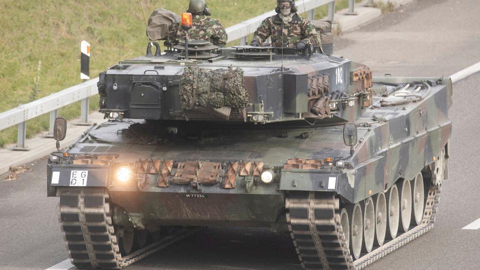 Leopard 2-kampvognene er produceret i Tyskland og solgt til flere lande. (Arkivfoto) <i>Arnd Wiegmann/Reuters</i>