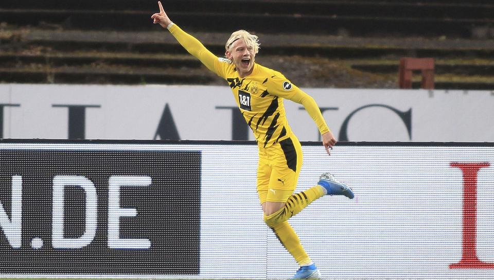 Kolbeinn Finnsson skifter fra Borussia Dortmund til Lyngby. (Arkivfoto). <i>Firo Sportphoto/Jan Fromme/Ritzau Scanpix</i>