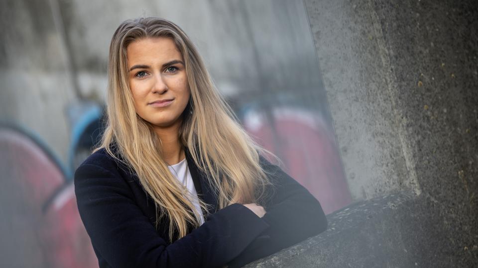 Sofie Therese Svendsen var 14 år gammel, da hun meldte sig ind i Konservativ Ungdom. <i>Foto: Martin Damgård</i>