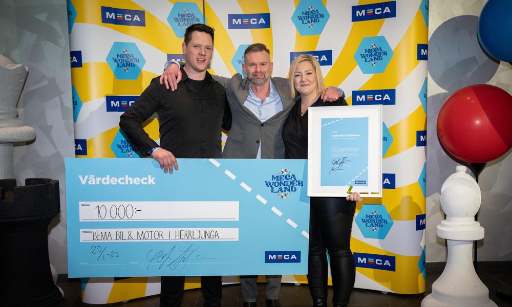 Priset Årets Meca Bilservice gick till Bema Bil&Motor i Herrljunga Priset Årets Meca Bilservice gick till Bema Bil&Motor i Herrljunga