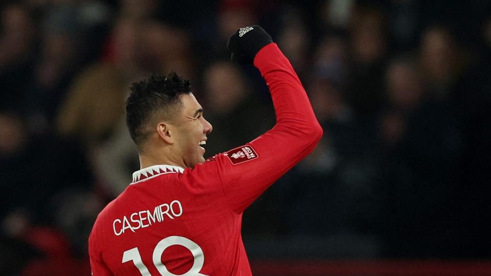 Casemiro scorede til både 1-0 og 2-0 for Manchester United. <i>Phil Noble/Reuters</i>