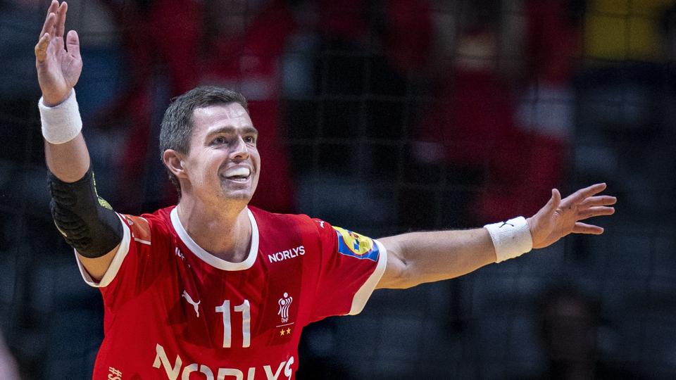 Rasmus Lauge var den store spiller i VM-finalen mod Frankrig med ti mål. <i>Liselotte Sabroe/Ritzau Scanpix</i>