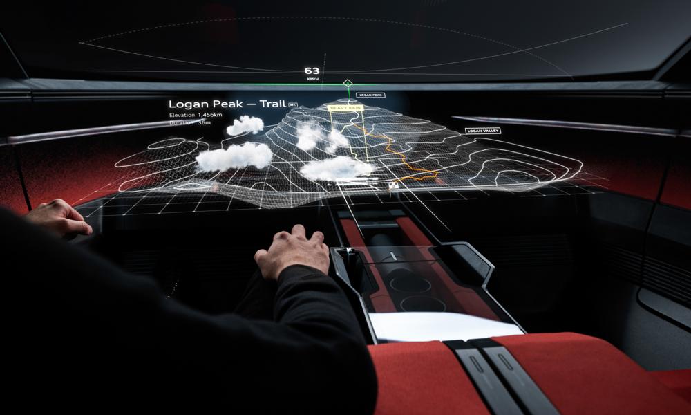 VR och autonom körning är något som Audi satsat på i konceptbilen.