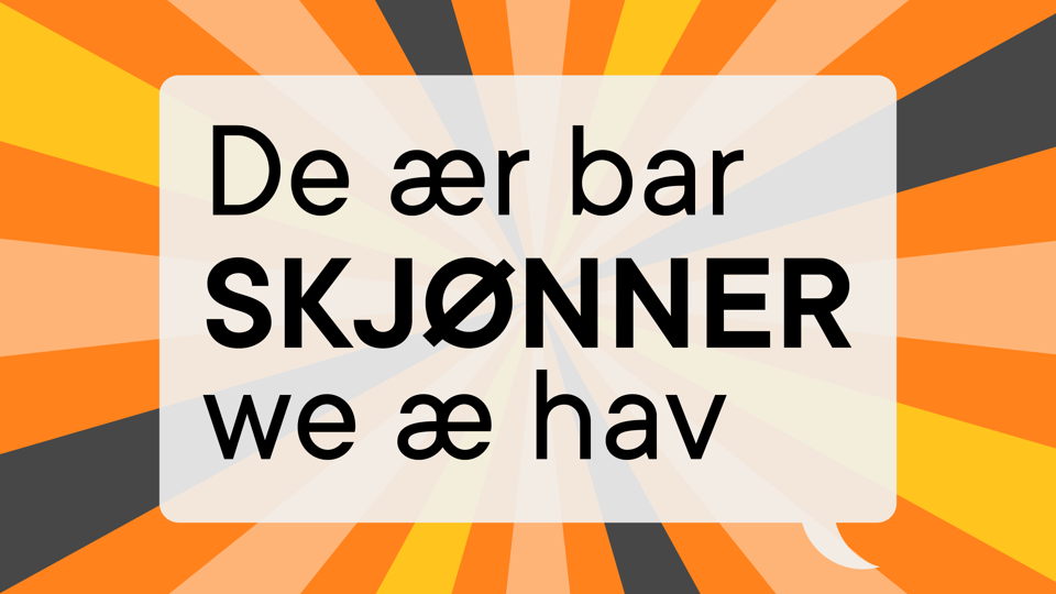 Hvad betyder bojjl og hvad med fywr? Gæt med her. <i>Illustration: Christian Made Hagelskjær</i>