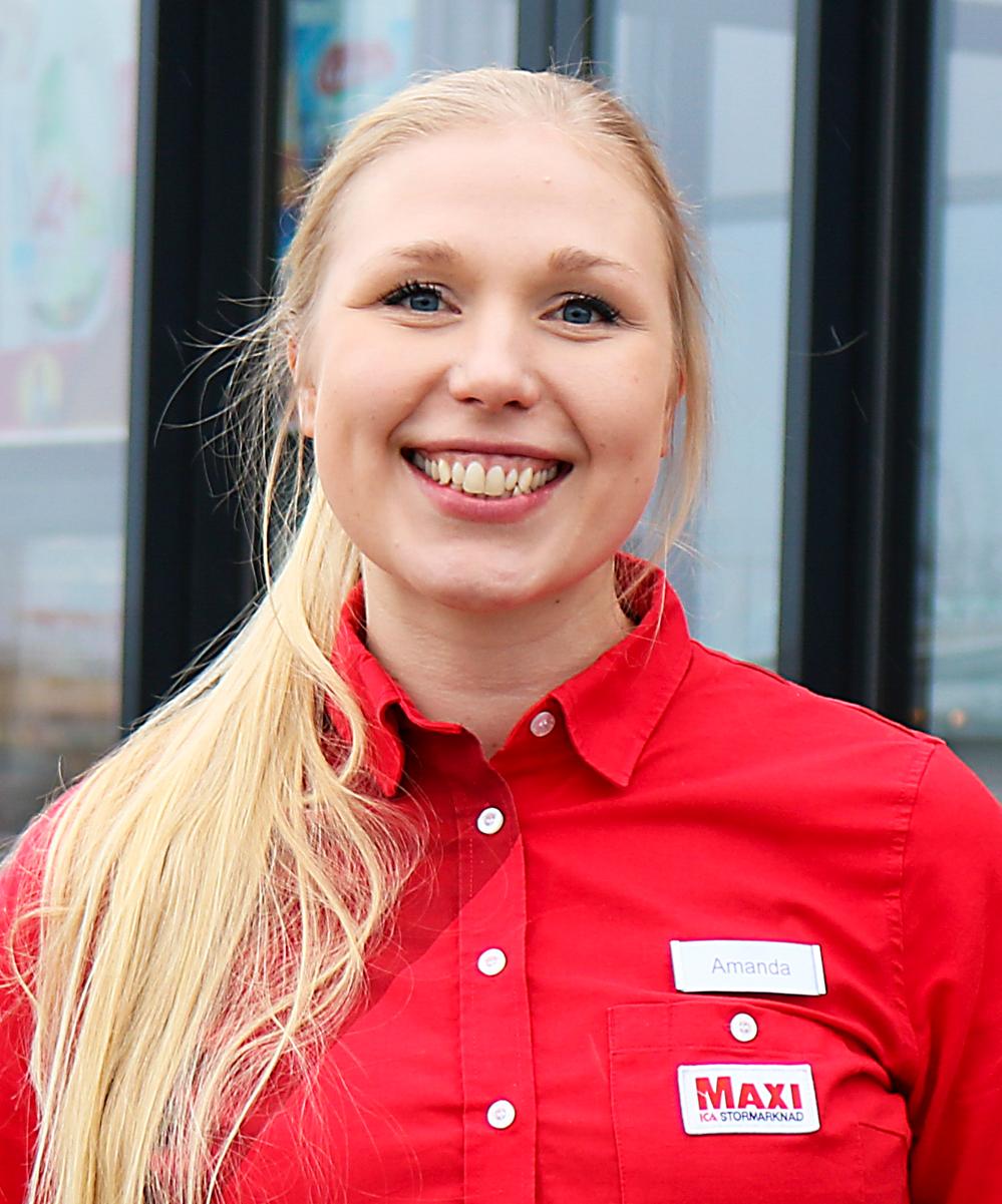Amanda Järpemo är butikschef Ica Maxi Gnista. Amanda Järpemo är butikschef Ica Maxi Gnista.