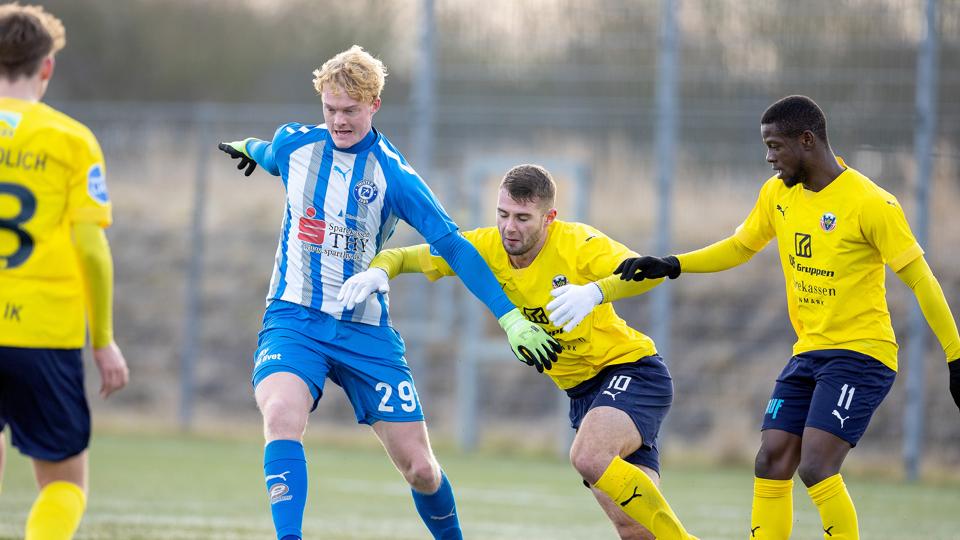 Jonas Hansen er en af relativt få Thisted FC-spillere, der også har kontrakt med klubben i næste sæson. <i>Arkivfoto: Bente Poder</i>