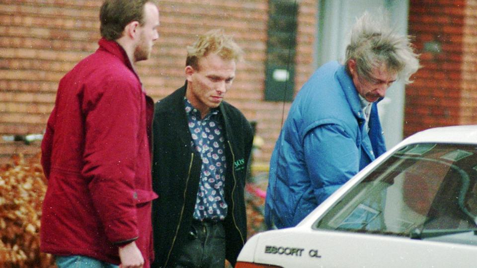 Peter Kronholm blev i marts 1993 anholdt for drab på sin kæreste Annette Enevoldsen. Hendes lig blev anbragt i et klædeskab, og Kronholm blev efterfølgende kendt som Klædeskabsmorderen. (Arkivfoto). <i>Mogens Flindt/Ritzau Scanpix</i>