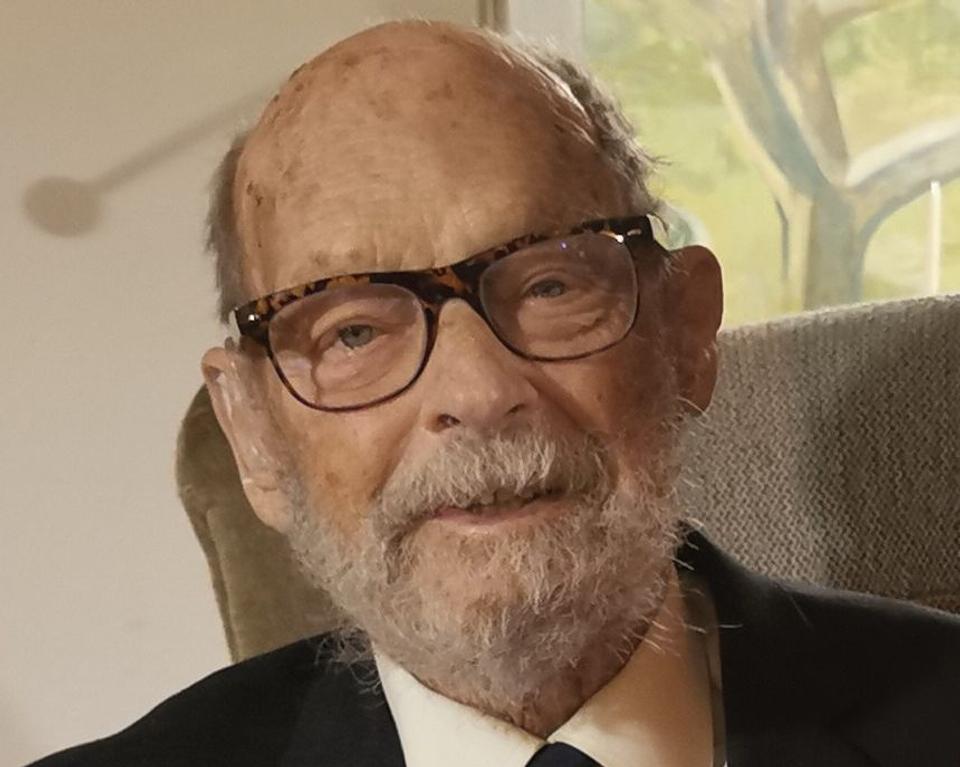Niels Stellan Høm døde i lørdags - 97 år gammel. Billedet her blev taget ved hans 97 års fødselsdag. <i>Privatfoto</i>
