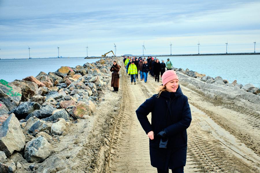 Gåtur på Lynetteholmen, Sophie Hæstorp (S), overborgmester i Københavns Kommune, februar 2023. Gåtur på Lynetteholmen, Sophie Hæstorp (S), overborgmester i Københavns Kommune, februar 2023.