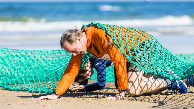 Der er forhindringer undervejs, når der skal tilbagelægges ni kilometer påskedag i Hirtshals. <i>Foto: Hirtshals Turisme</i>