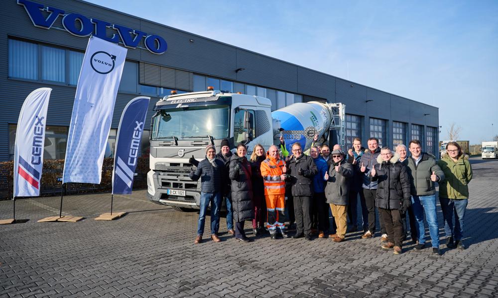 Volvo Lastvagnars avtal med Cemex har nu lett till att den första eldrivna betongbilen levererats.