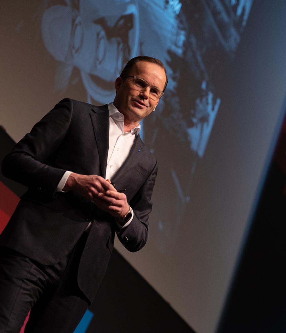 Jochen Köckler ordförande styrelsen mässbolaget Deutche Messe, Hannovermässan Jochen Köckler ordförande styrelsen mässbolaget Deutche Messe, Hannovermässan