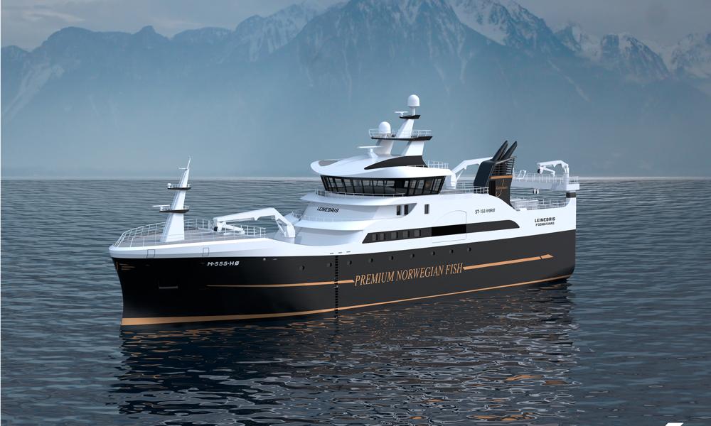 ’Nye Leinebris’ udstyres med en komplet fiskefabrik fra Carsoe. ’Nye Leinebris’ udstyres med en komplet fiskefabrik fra Carsoe.