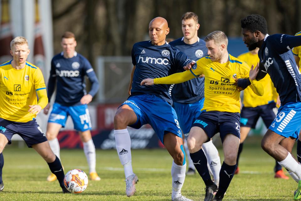 Hobro IK og Vendsyssel FF tørnede søndag sammen i Nordicbet Ligaen. Noget kunne tyde på, at AaB fuldender en nordjysk trio i 1. division efter sommerferien. <i>Foto: Claus Søndberg</i>