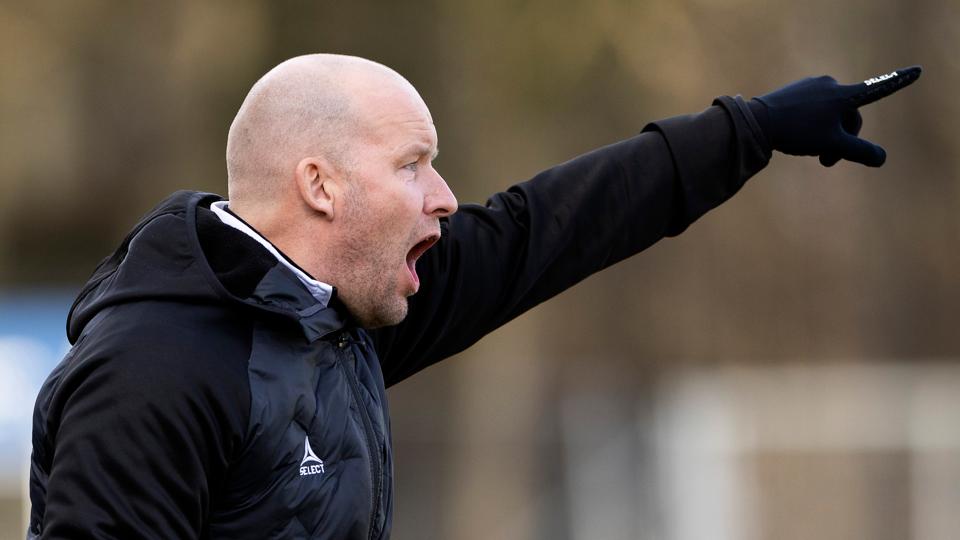 Hobro IK slog Vendsyssel FF 3-1, da de to hold tørnede sammen i Nordicbet Ligaen. Hobro 19 Februar 2023 <i>Foto: Claus Søndberg</i>