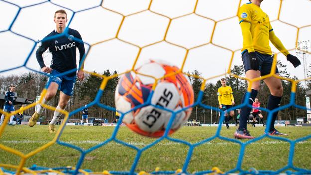 Der var godt gang i målscoringen, da Hobro og Vendsyssel tørnede sammen i 1, division <i>Foto: Claus Søndberg</i>