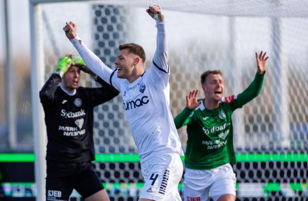 Tobias Anker var en af flere VFF-spillere, der storspillede mod Næstved. <i>Foto: Henrik Bo</i>