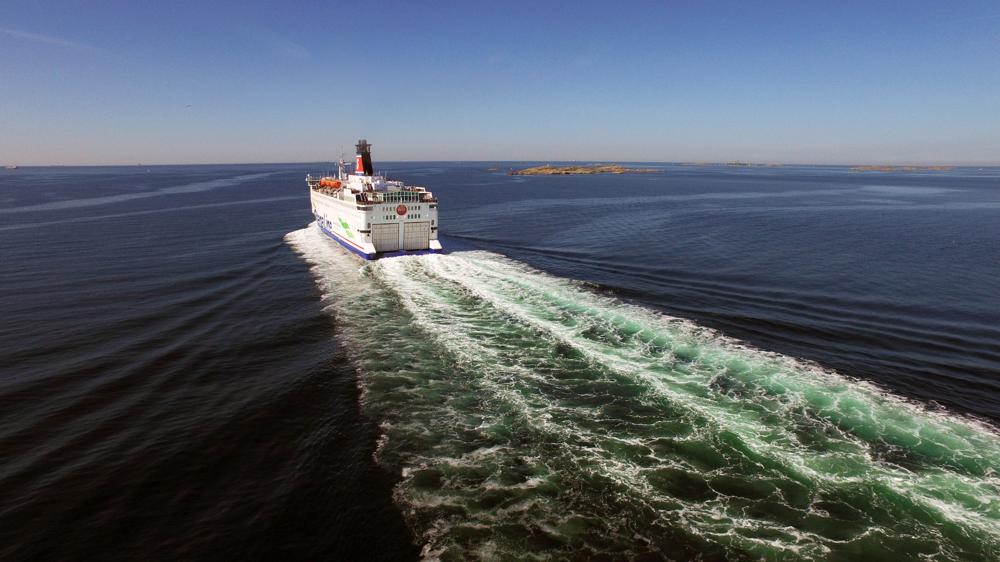 Stena Lines fartyg ’Stena Danica’ som går mellan Göteborg och Fredrikshamn i Danmark.