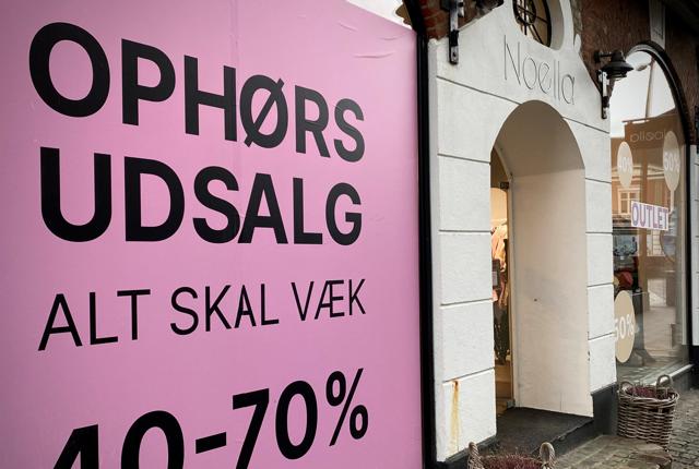Noella lukker snart sin butik i Hjørring.