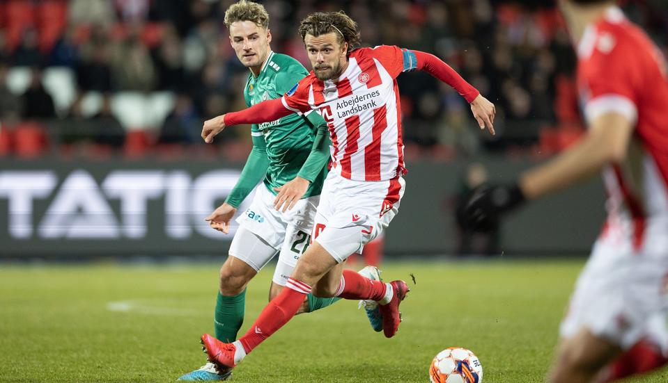 Lucas Andersens start på foråret har ikke været god, men torsdag aften blomstrede AaB-anføreren. <i>Foto: Bente Poder</i>