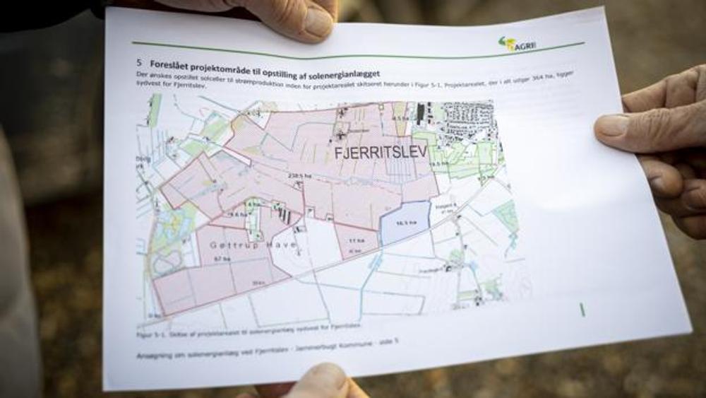 Den planlagte solcellepark ligger på et areal sydvest for Fjerritslev. Den planlagte solcellepark ligger på et areal sydvest for Fjerritslev.