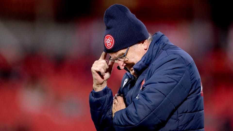 AaB tog mandag aften imod FC Midtjylland i en superligakamp hjemme på Aalborg Portland Park. <i>Foto: Lars Pauli</i>