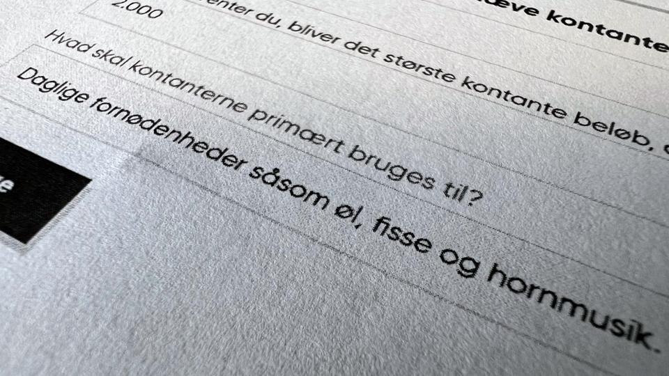 Glenn Olesens svar på ønsket om oplysninger om hans kontantudtræk. <i>Foto: Det Nordjyske Mediehus</i>
