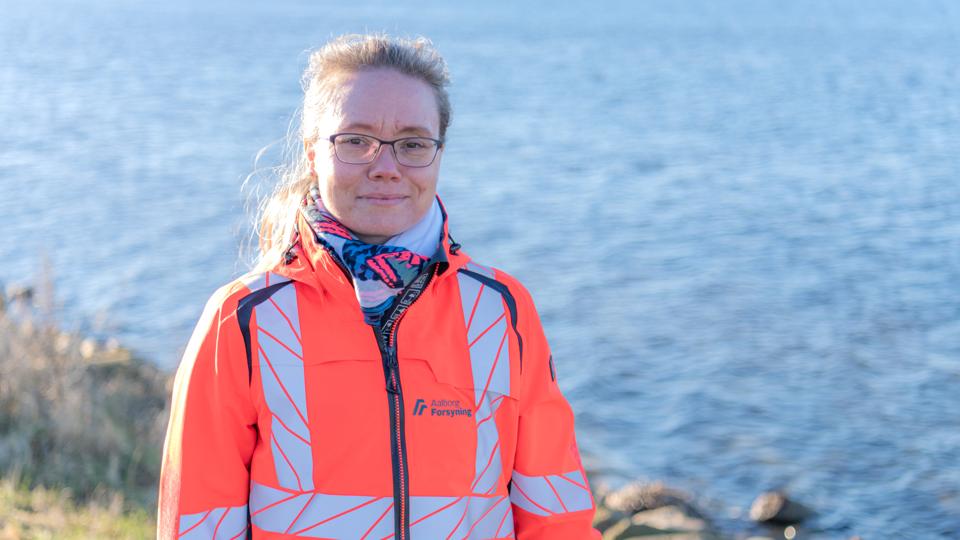 Julie Ebak, afdelingsleder for genbrugspladserne. <i>Foto: Johnni Pape, Aalborg Forsyning.</i>