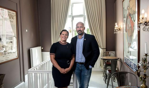 Anemette og Danni Bühlmann vil renovere Hotel Royal og løfte det gastronomiske niveau. <i>PR-foto</i>