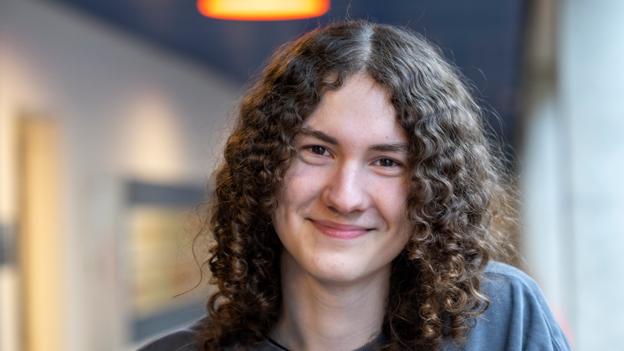 Jannick Hjortshøj, der går i 1.g på Støvring Gymnasium, har endnu til gode at mærke presset for at få gode karakterer, men han forventer, at det kommer i både 2. og 3.g. <i>Foto: Kim Dahl Hansen</i>