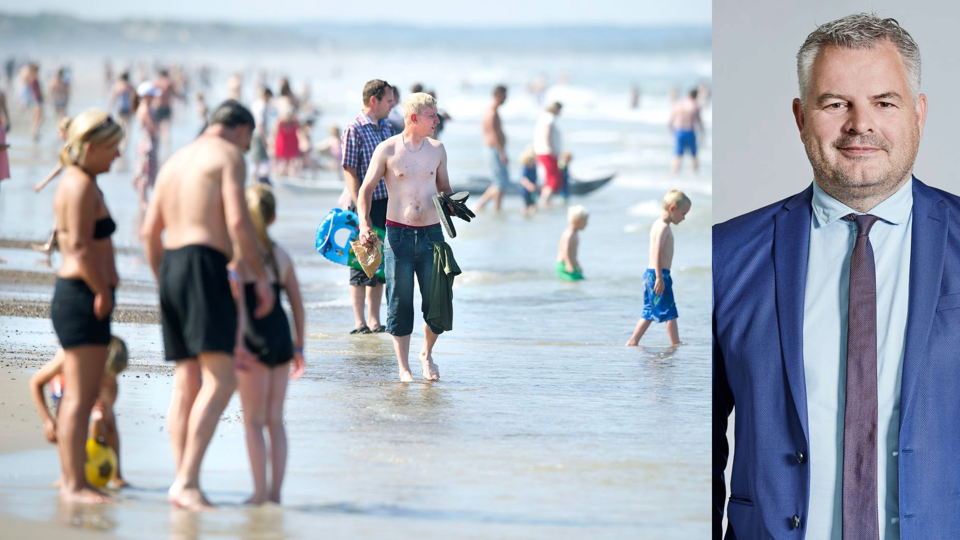 Turisterne er vilde med vestkysten, og det er en af årsagerne til, at antallet af overnatninger sætter ny rekord i Nordjylland, fortæller Tonny Skovsted Thorup, direktør i Destination Nord. <i>Fotos: Torben Hansen og Loise Dybro. Grafik: Lone Beck</i>