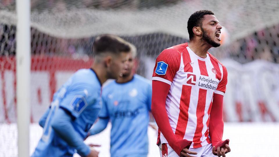 Anosike Ementa har fortsat sit første mål i Superligaen til gode. <i>Foto: Henrik Bo</i>