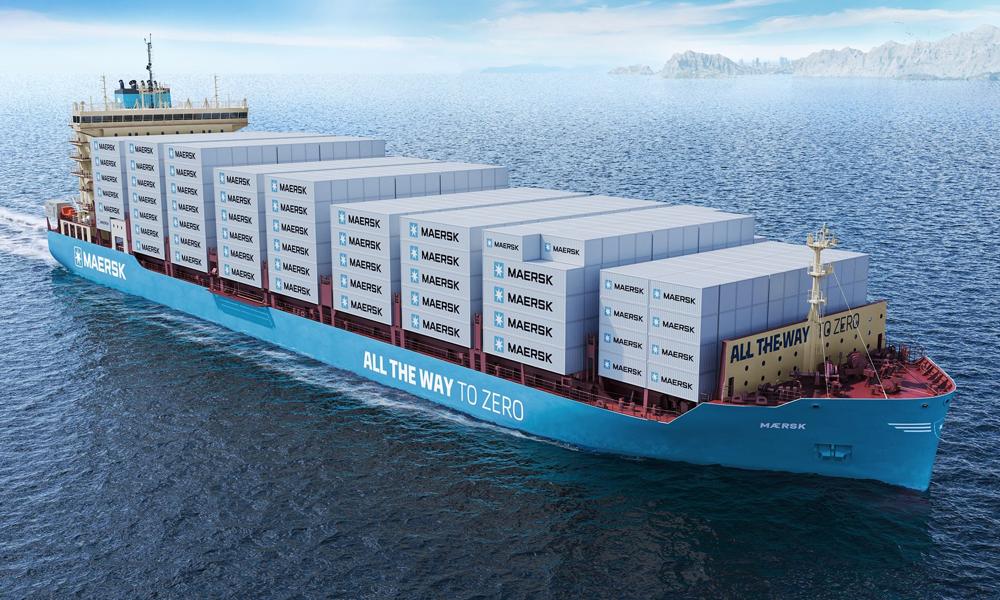 Mærsk afslører de første illustrationer af helt nye zero-emission containerskibe.