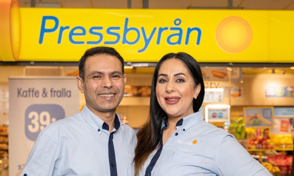 Roya och Zakirul Alam driver tillsammans Pressbyrån på Södersjukhuset i Stockholm, Roya och Zakirul Alam driver tillsammans Pressbyrån på Södersjukhuset i Stockholm,