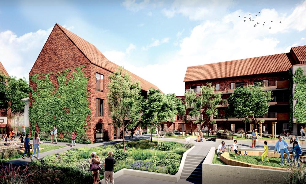 Byggeriet Augustshave mellem Rødkløvervej og Katrinebjergvej på Katrinebjerg i Aarhus ventes helt klar i februar 2024. Byggeriet Augustshave mellem Rødkløvervej og Katrinebjergvej på Katrinebjerg i Aarhus ventes helt klar i februar 2024.
