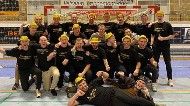 Håndboldherrerene fra Aalborg HK rykkede op i 2. division. <i>Foto: Aalborg HK</i>