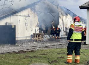 Brand i industribygning - skyldes måske pizza