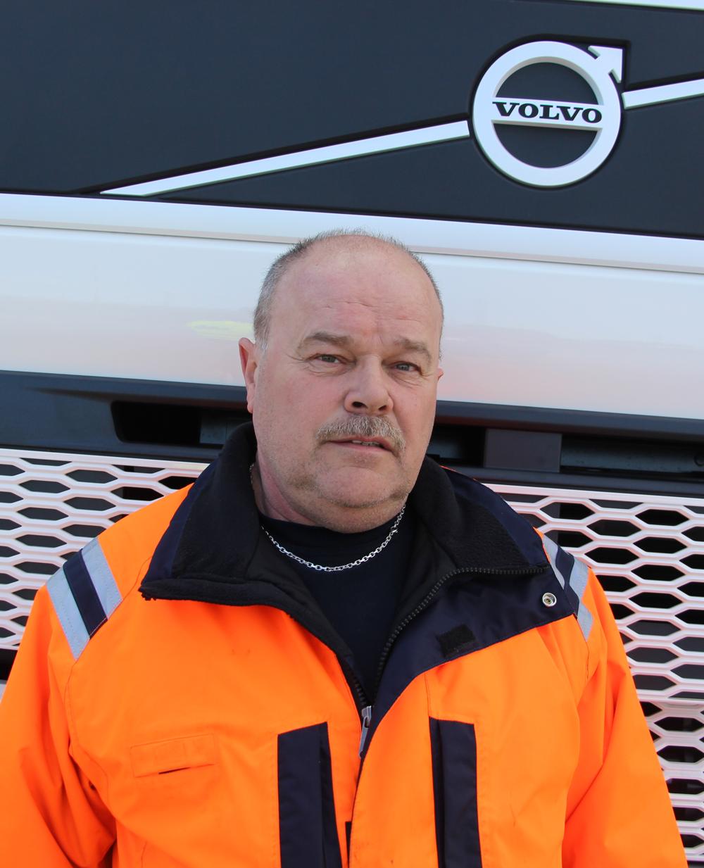 Bjarne Hansen, chauffør på landets første, tunge el-lastbil.