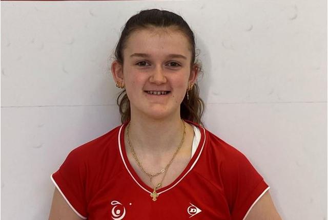 Camilla Thomsen fra Thy Squash er med det danske landshold til EM for U15 hold der afvikles i Tjekkiet fra 111. til 14. maj