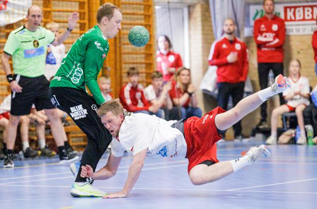 Mikael Aggefors fik hele kampen i Aalborg Håndbolds mål. <i>Foto: Bo Lehm</i>